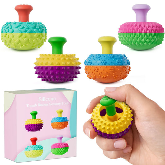 Spkwis silicone thumb rocker front view for desk stress relief and focus.