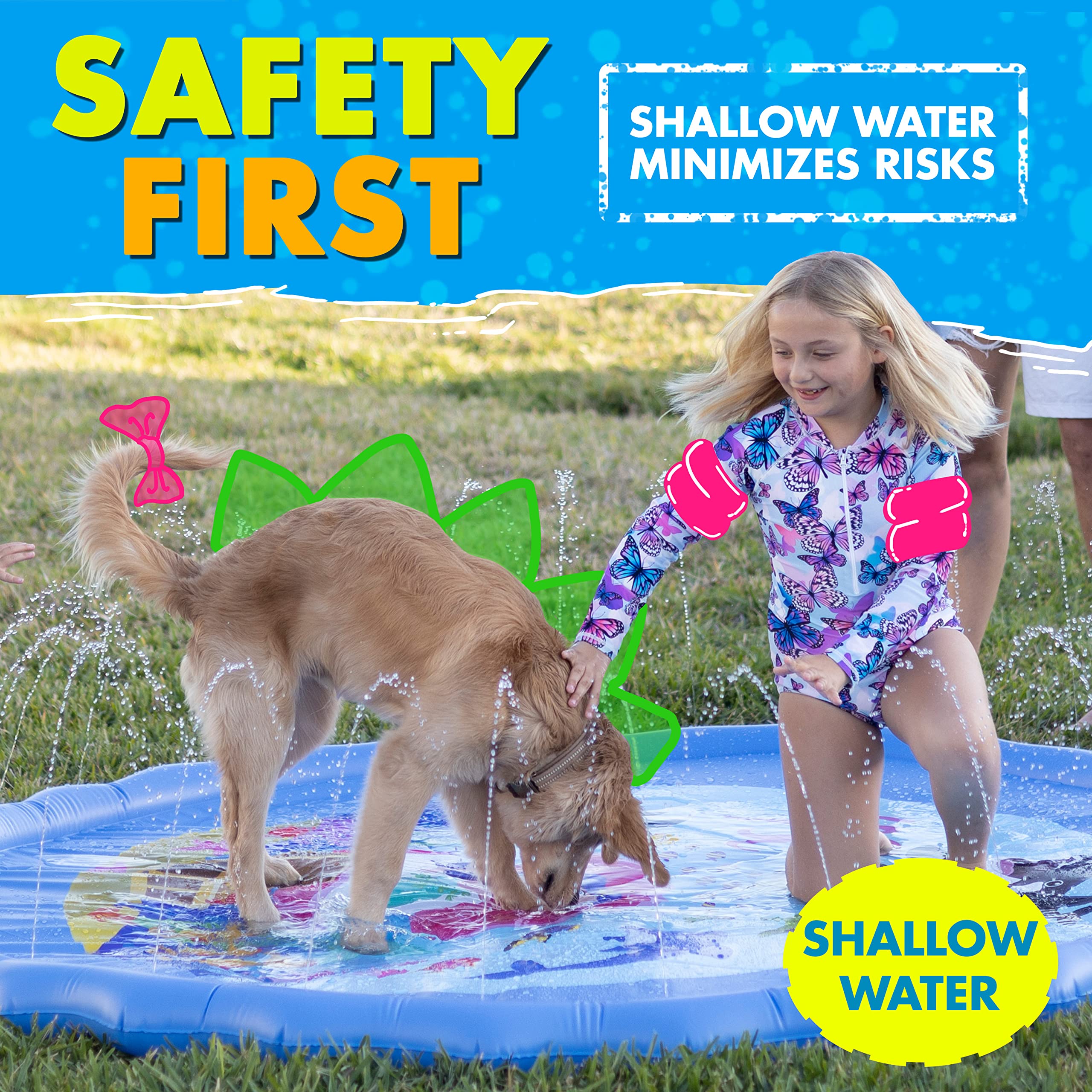 SplashEZ backyard summer toy for toddlers and kids ages 1-8.