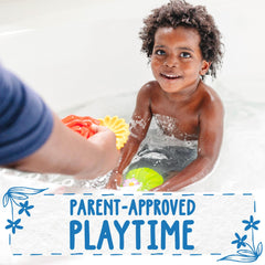 SplashEZ Quick-dry design, easy post-bath storage to prevent mildew.