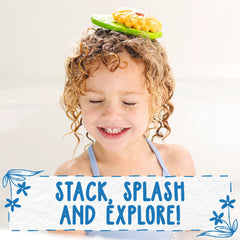 SplashEZ Flower set bath time, engaging moments for infants and toddlers.