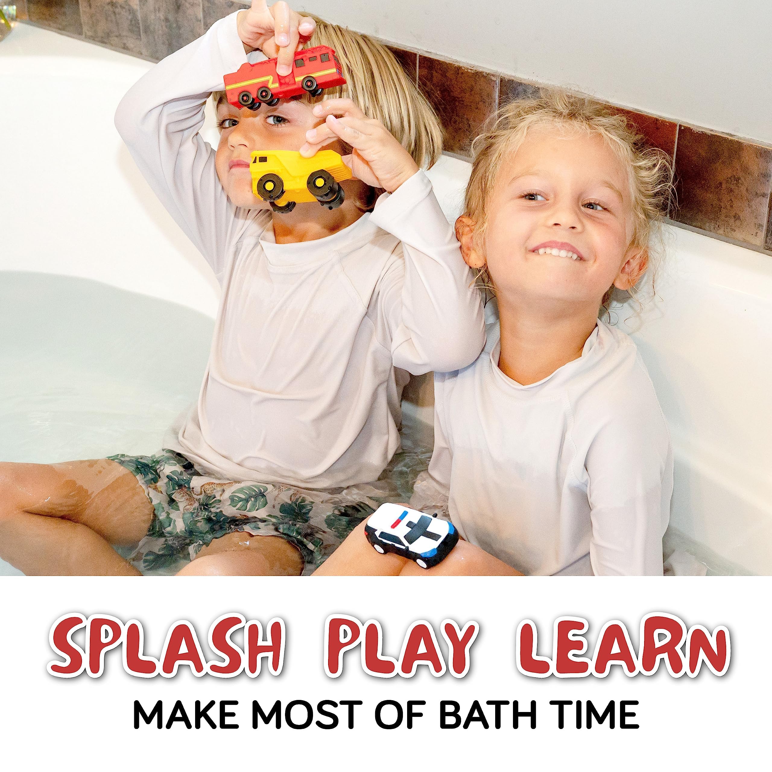 SplashEZ hole-free design bath toys dry quickly after use