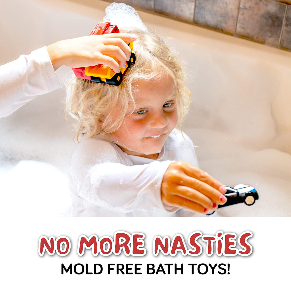 SplashEZ mold-free police car bath toy inspires imaginative toddler fun