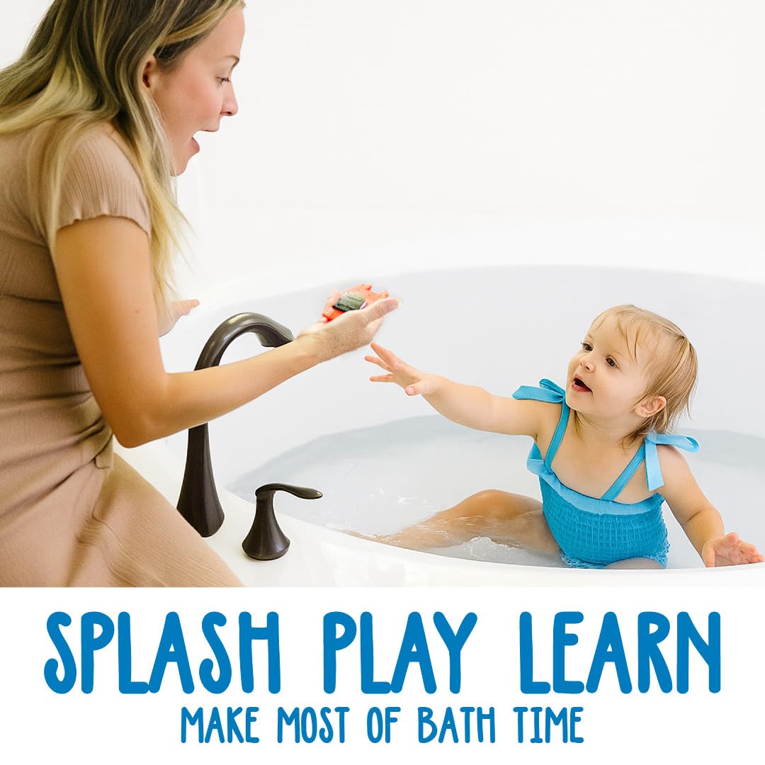 SplashEZ mold-free design bath toy ensures quick drying after bath.