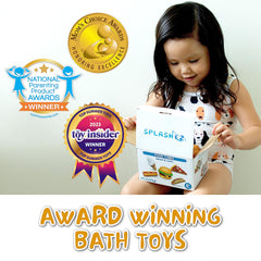 SplashEZ pizza slice bath toy provides colorful, imaginative meals