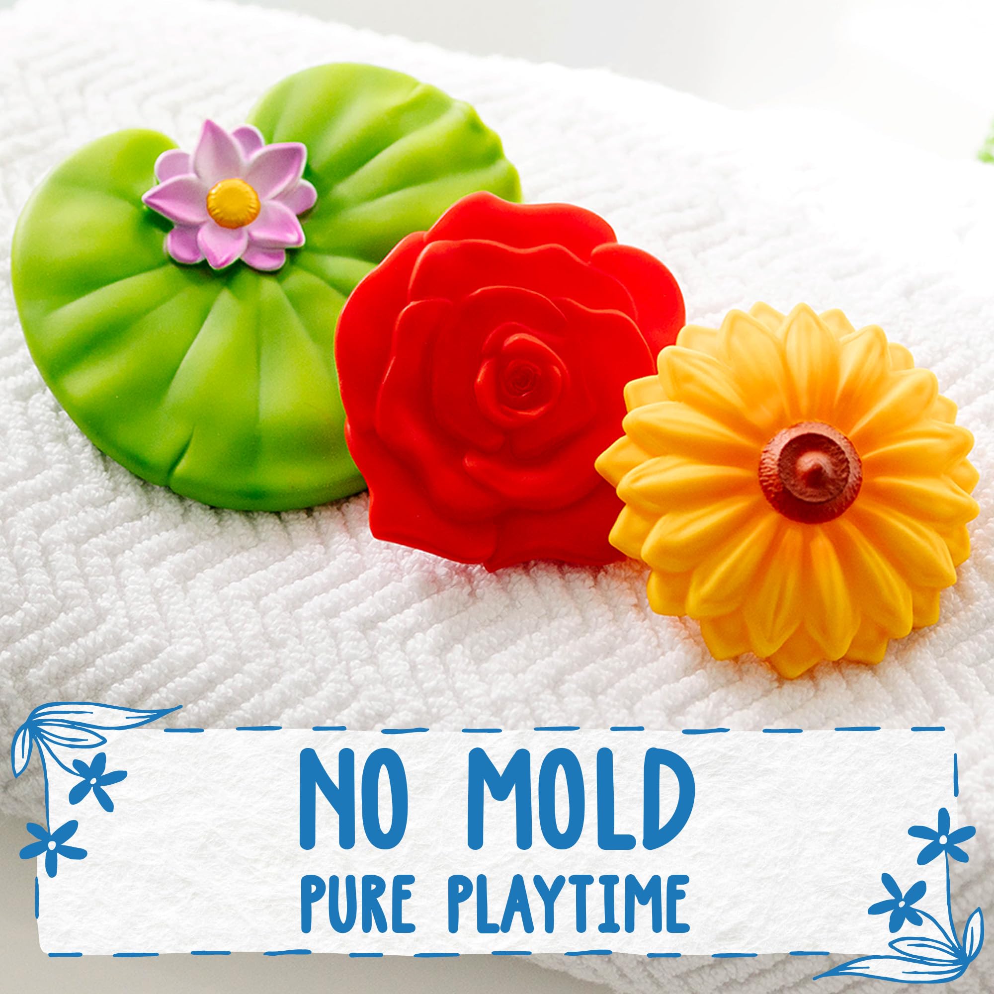 SplashEZ Rose bath toy floating, sparks imaginative play.