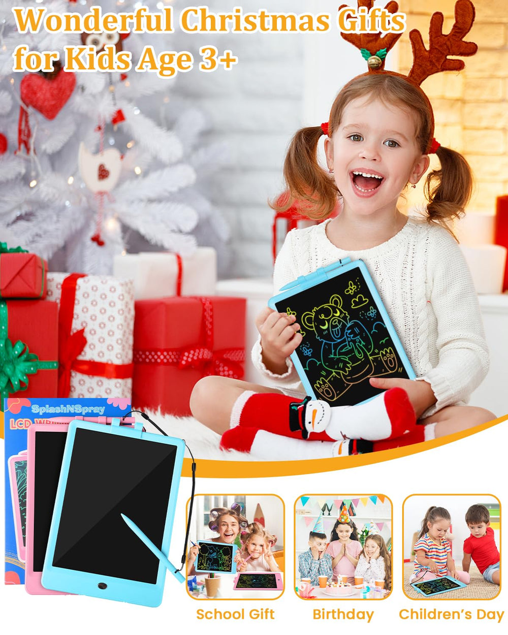 SplashNSpray durable plastic casing with rounded corners for kid durability