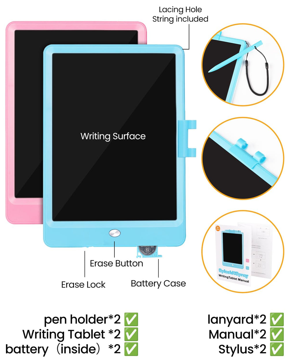 SplashNSpray erase button close-up showing quick clearing capability