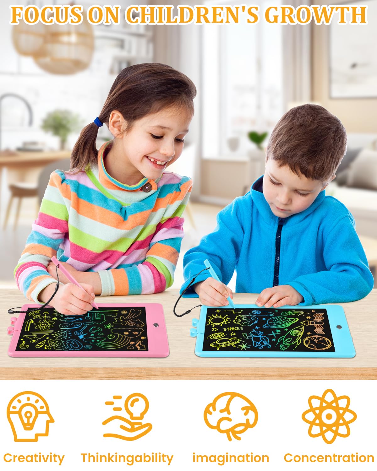 SplashNSpray stylus and straps keep doodles organized and accessible