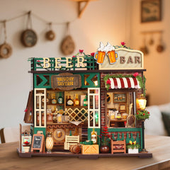 Splashora tavern corner piano detail for charming tabletop scenes.