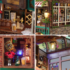 Splashora tavern LED lights and movable furniture enable interactive play.