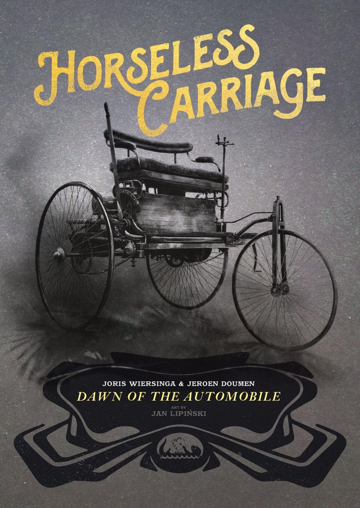 Splotter Horseless Carriage box art, a historical strategy game for 3-5 players