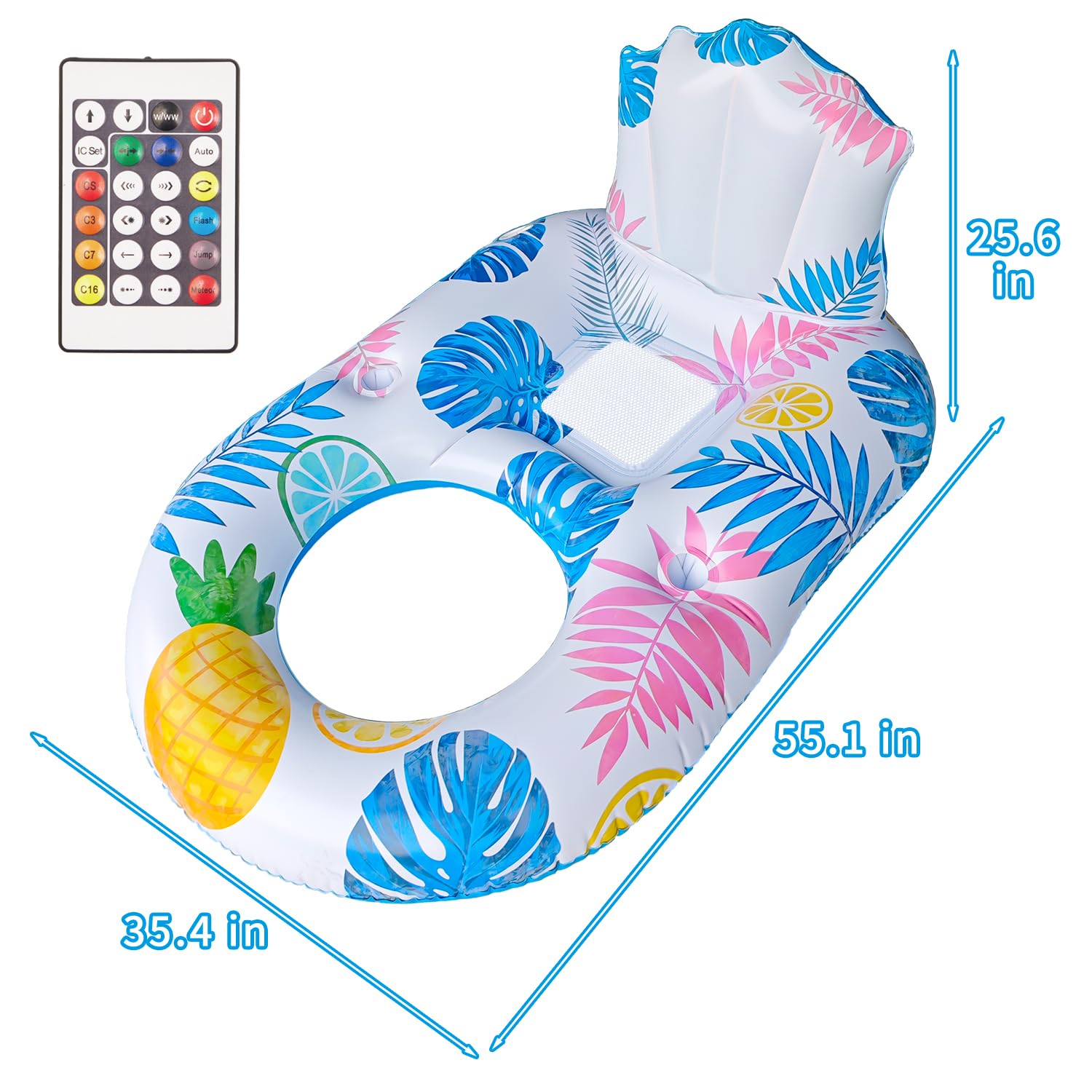 Spobot float featuring easy inflate/deflate port for quick setup.