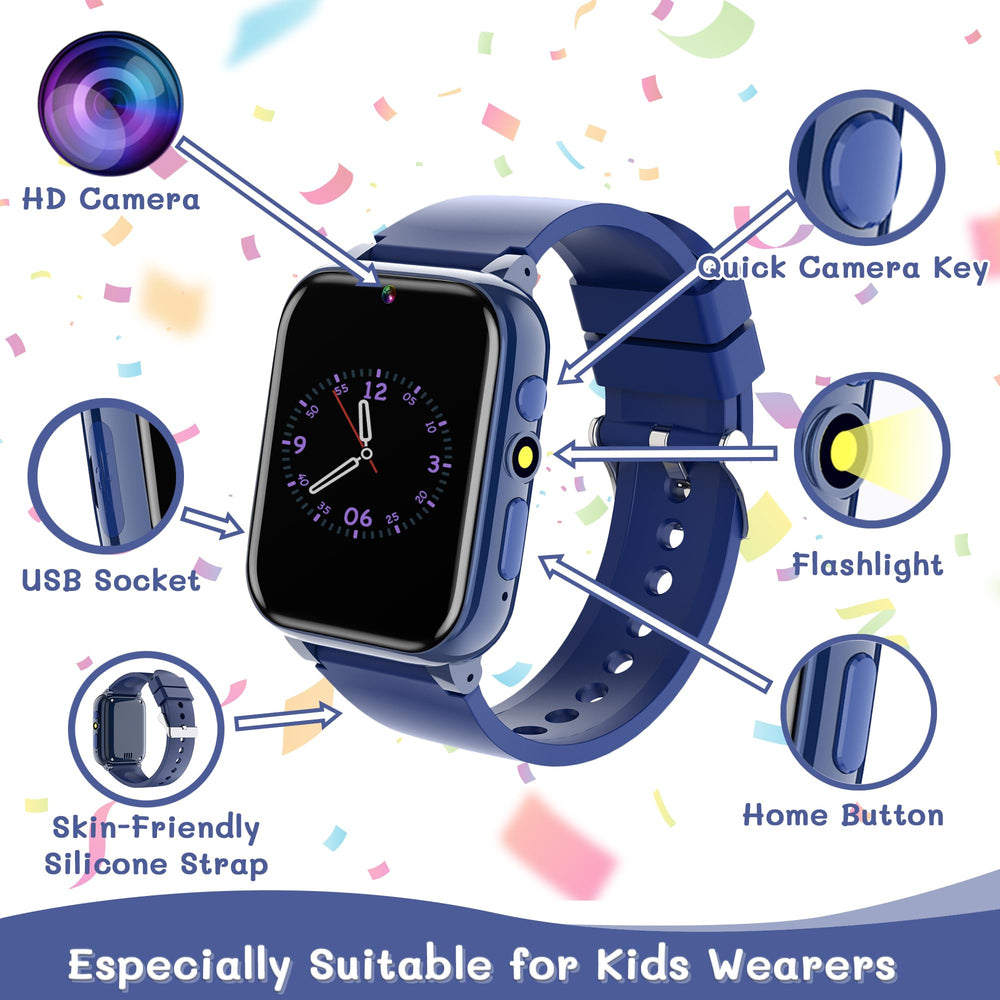 Spodus Kids Smart Watch pedometer tracks steps during daily adventures.