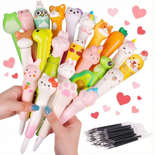 Spoilu animal-design pens for kids, ideal for classroom writing and doodling
