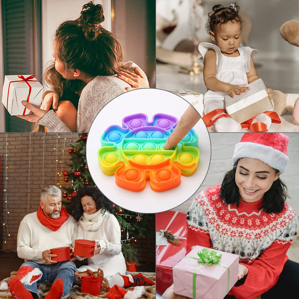 Spolux Fidget Pack flower bubble rainbow fidget enhances tactile exploration