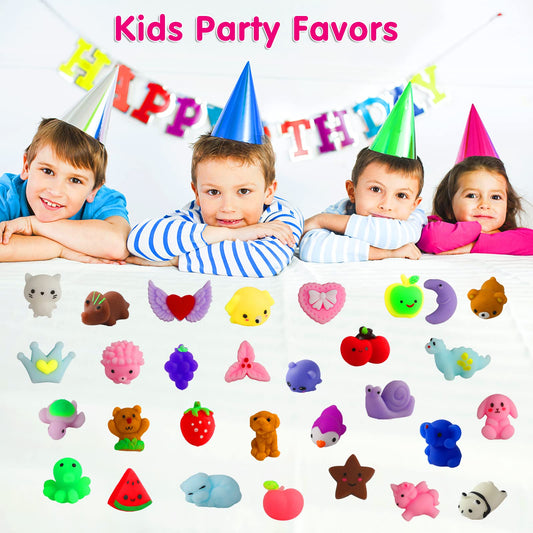 Spolux animal and fruit squishies collection with soft tactile play