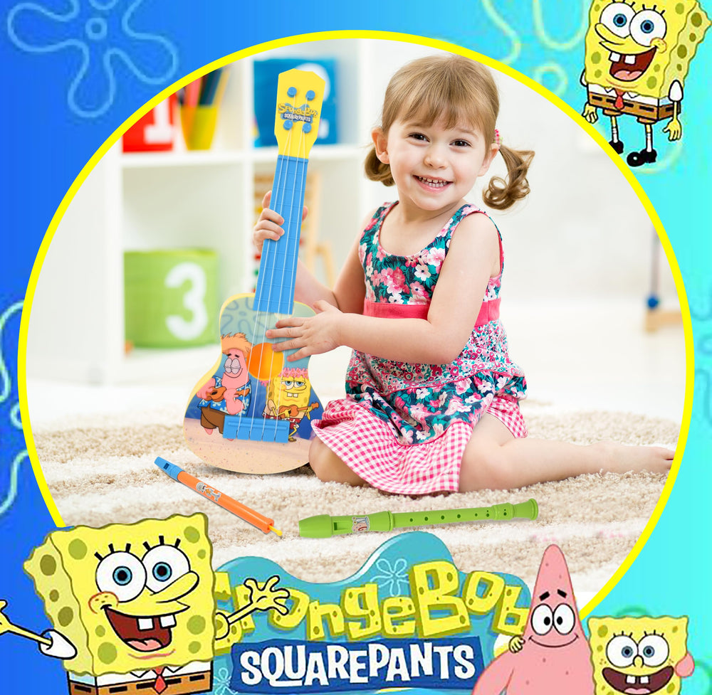 SpongeBob SquarePants bookmark included boosts reading engagement during play.
