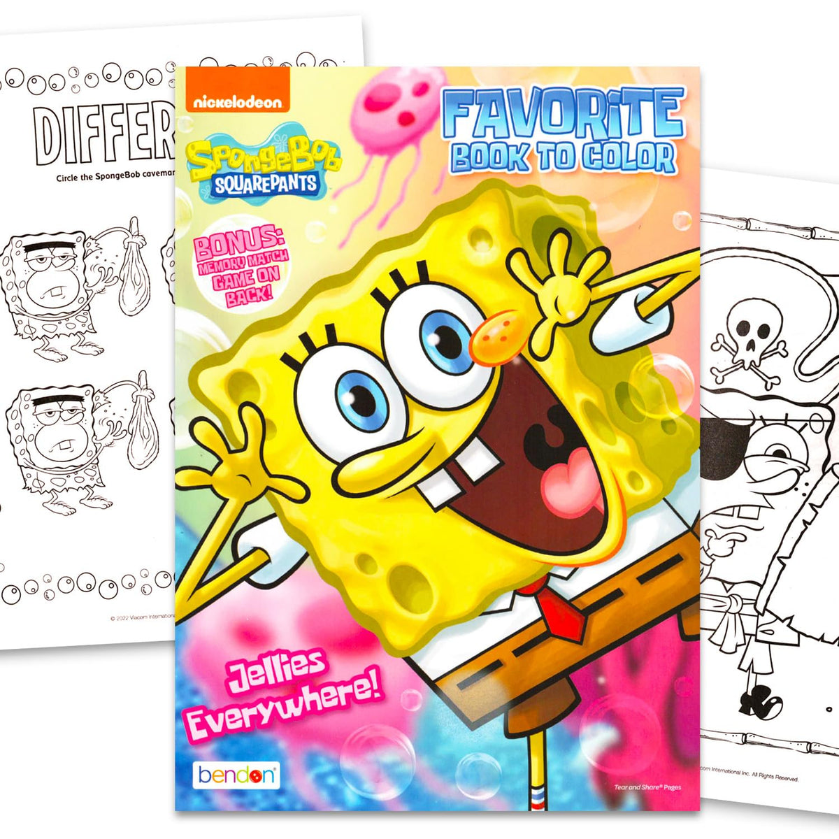 SpongeBob SquarePants coloring and activity book 32-page set for screen-free creative play.