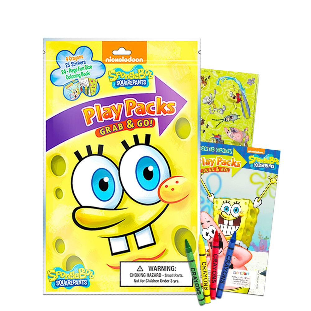 SpongeBob SquarePants coloring books and crayons for creative fun
