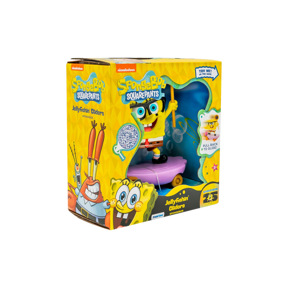 SpongeBob Jelly Fishin Glider jellyfishing mode button enables action.