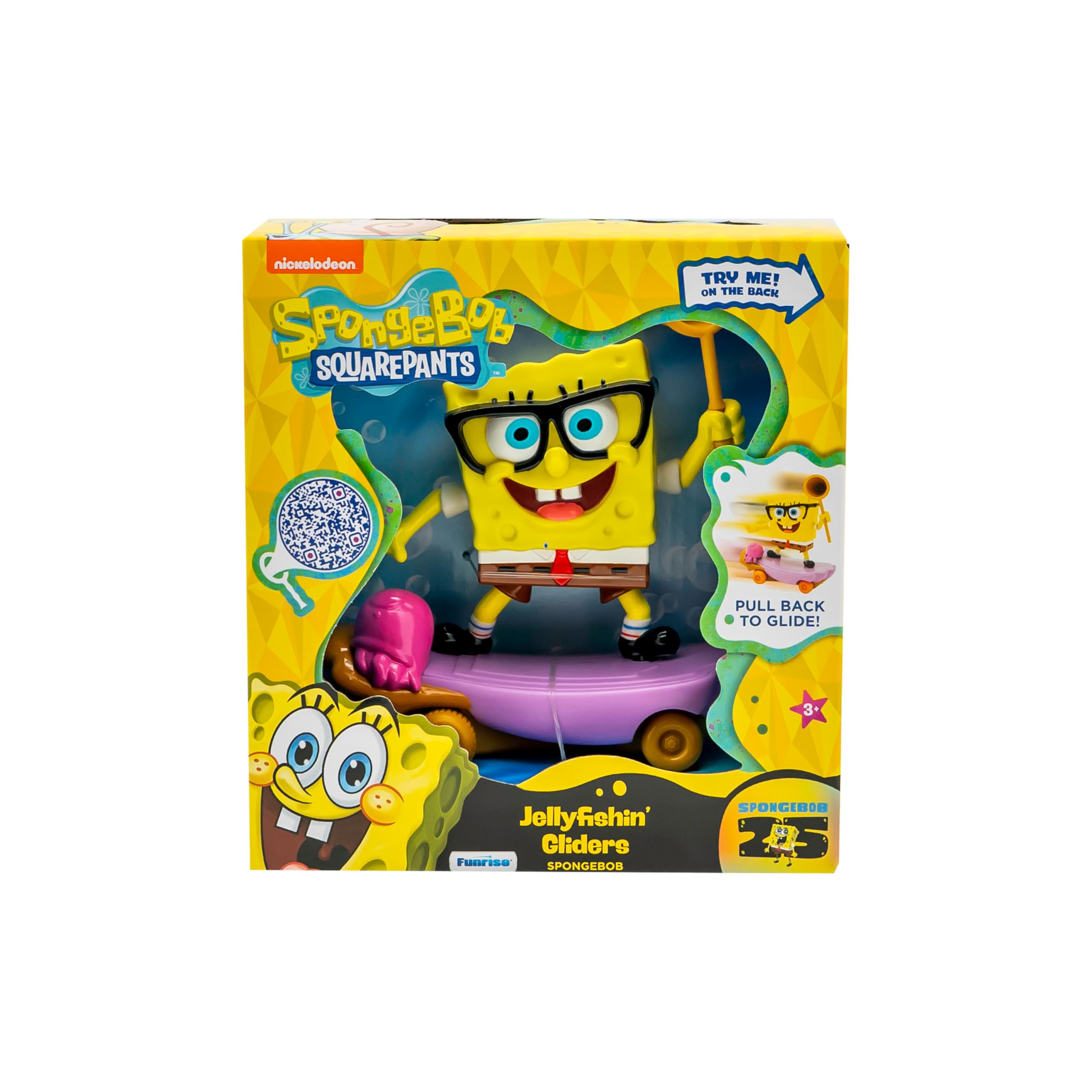 SpongeBob Jelly Fishin Glider jellyfishing mode activation for interactive fun.