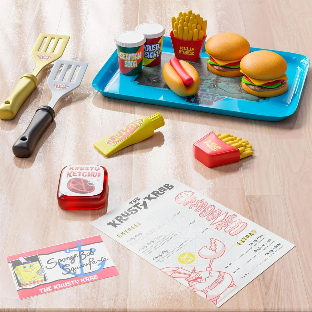 SpongeBob SquarePants Krabby Patty shake supports storytelling during playtime.