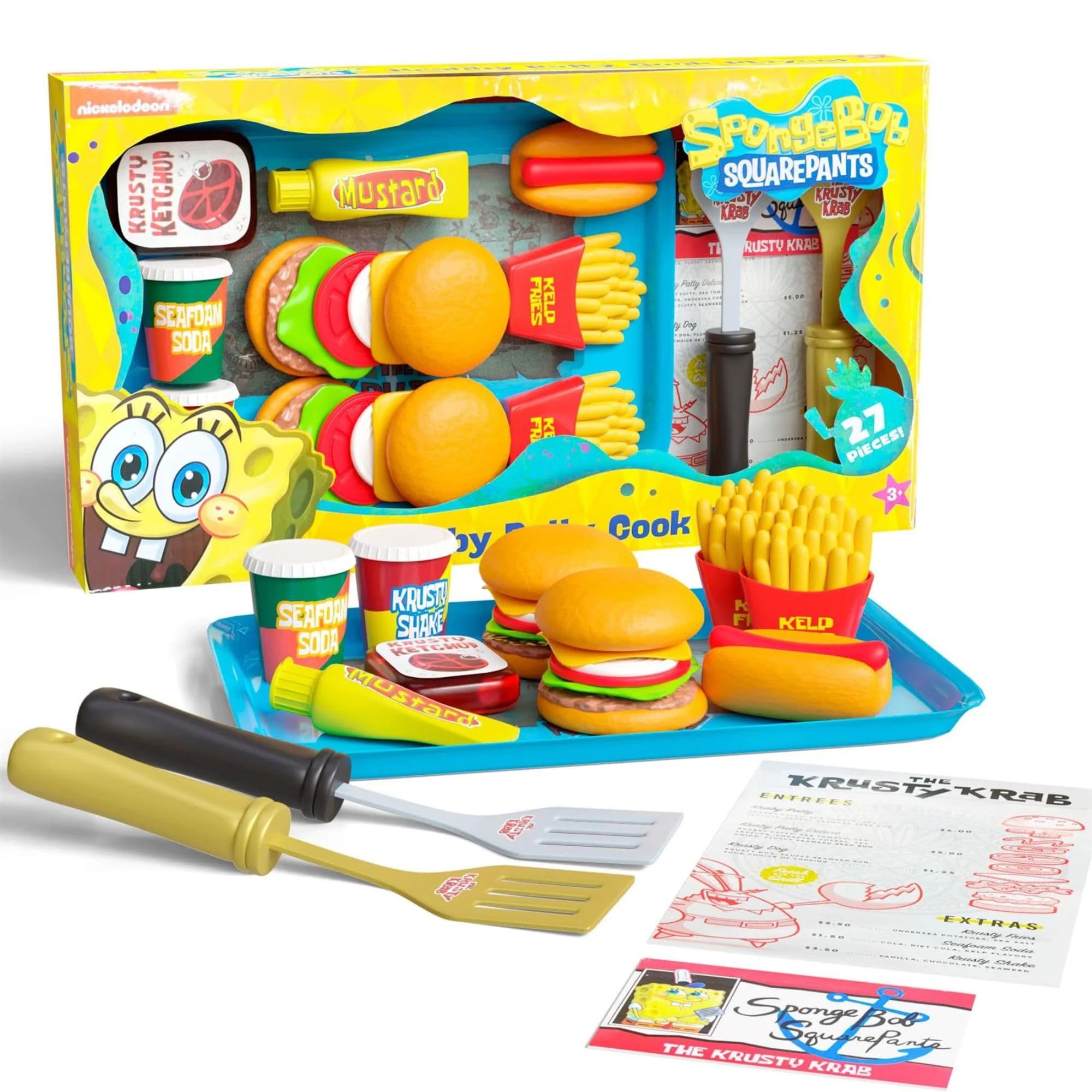 SpongeBob SquarePants Krusty Krab burgers for imaginative pretend meals.