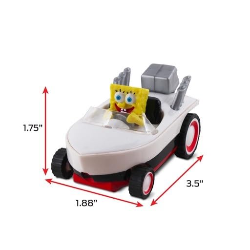 SpongeBob SquarePants pullback boat, gift-ready for fans and collectors.