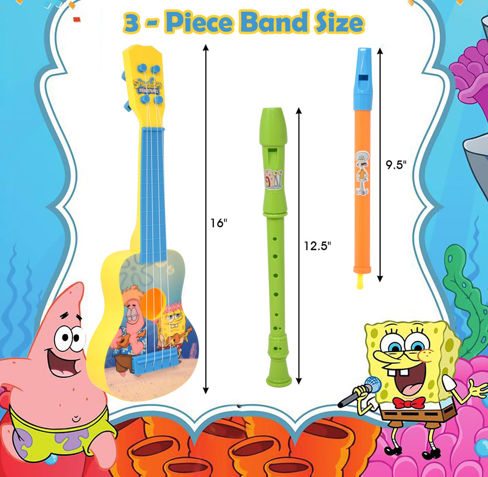 SpongeBob SquarePants recorder toy promotes hands-on practice and coordination.