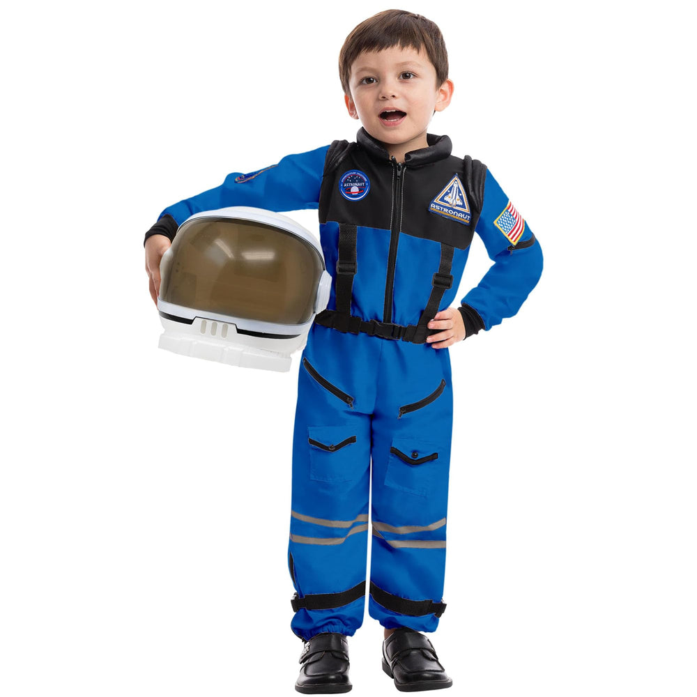 Spooktacular Creations blue astronaut jumpsuit for imaginative play