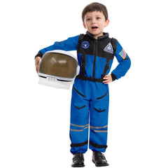 Spooktacular Creations blue astronaut jumpsuit for imaginative play