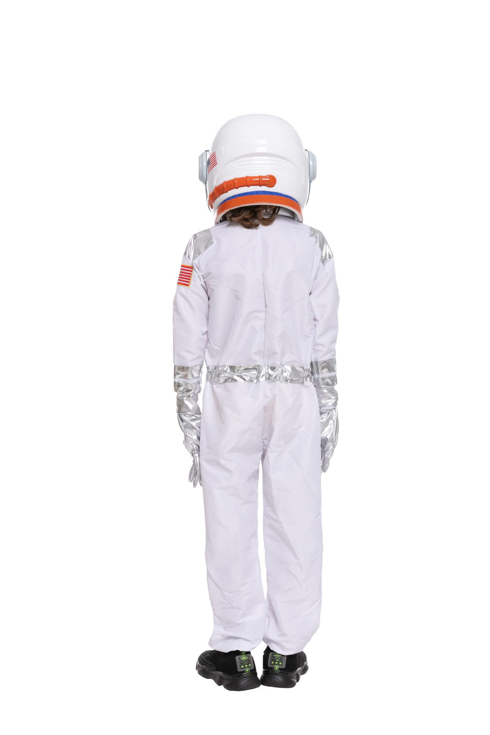 Spooktacular Creations astronaut costume back view showing zipper and fit.
