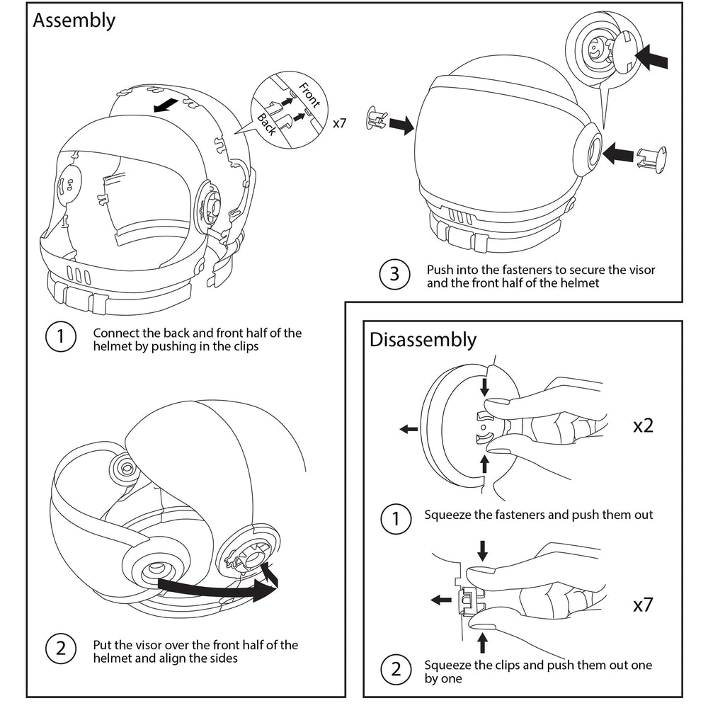 Spooktacular Creations helmet ready for Halloween parties and space adventures
