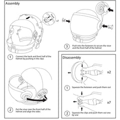 Spooktacular Creations helmet ready for Halloween parties and space adventures