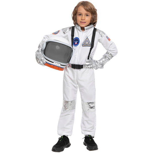 Spooktacular Creations astronaut helmet with movable visor for pretend play.
