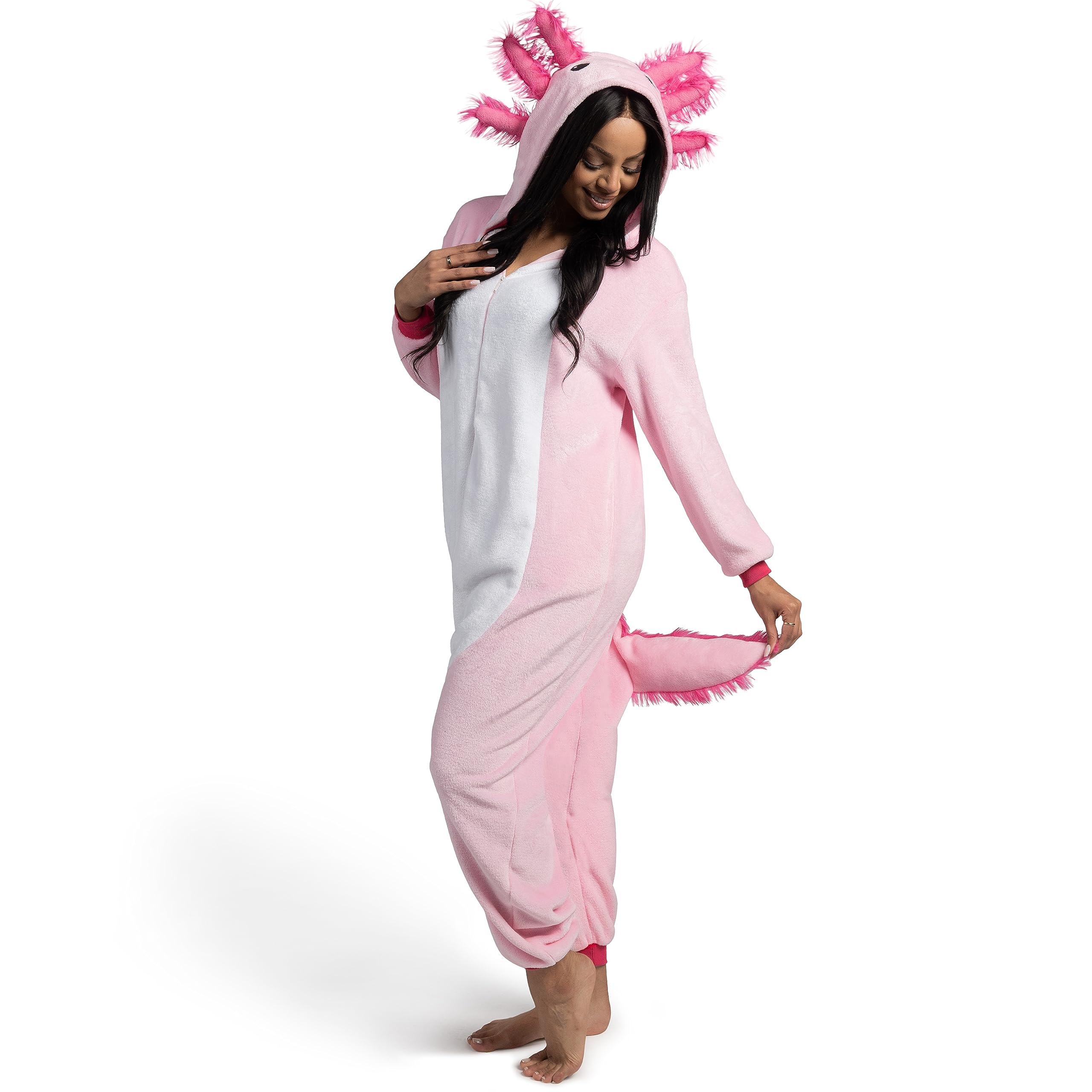 Spooktacular Creations versatile axolotl outfit suitable for lounging and cosplay.
