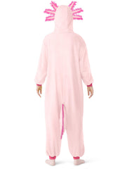 Spooktacular Creations axolotl jumpsuit with built-in pockets for small items.