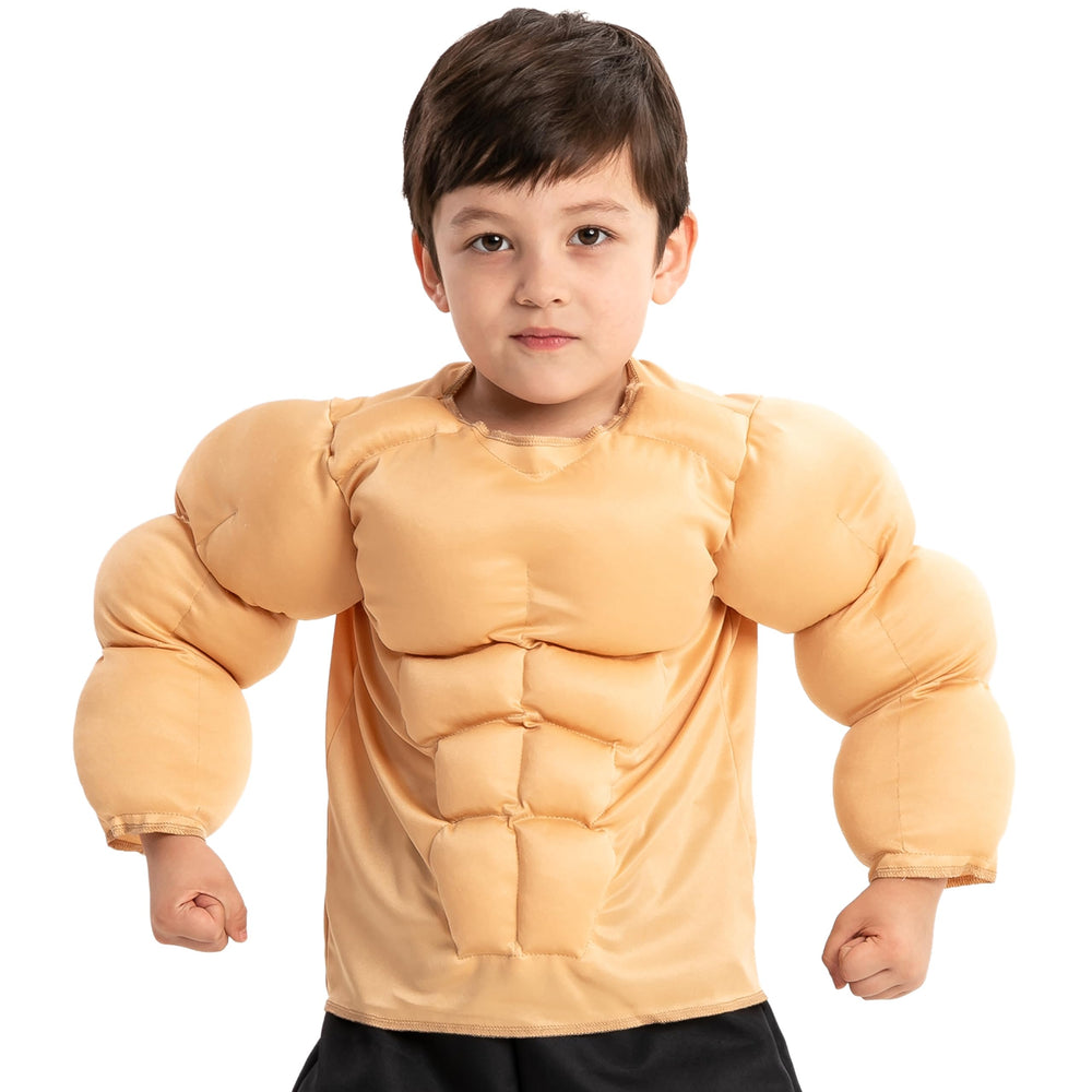 Spooktacular Creations body builder costume boys front view, comfortable fit for Halloween dress-up