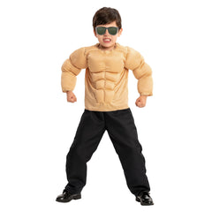 Spooktacular Creations body builder costume closeup fabric, durable polyester for repeated use