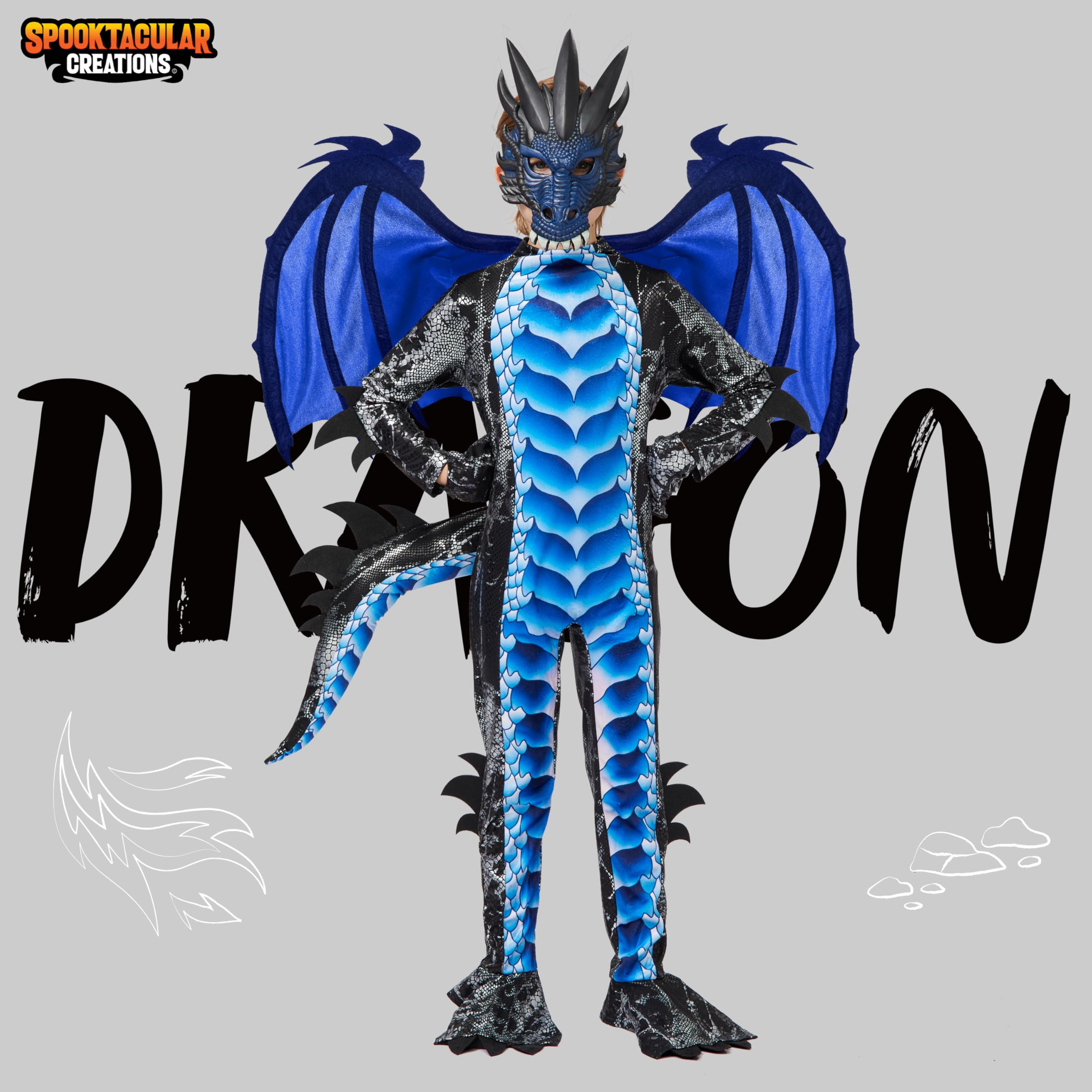 Spooktacular Creations dragon wings add dramatic flair to costume cosplay.