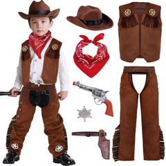 Spooktacular Creations cowboy hat costume for boys, ideal for Halloween dress-up.