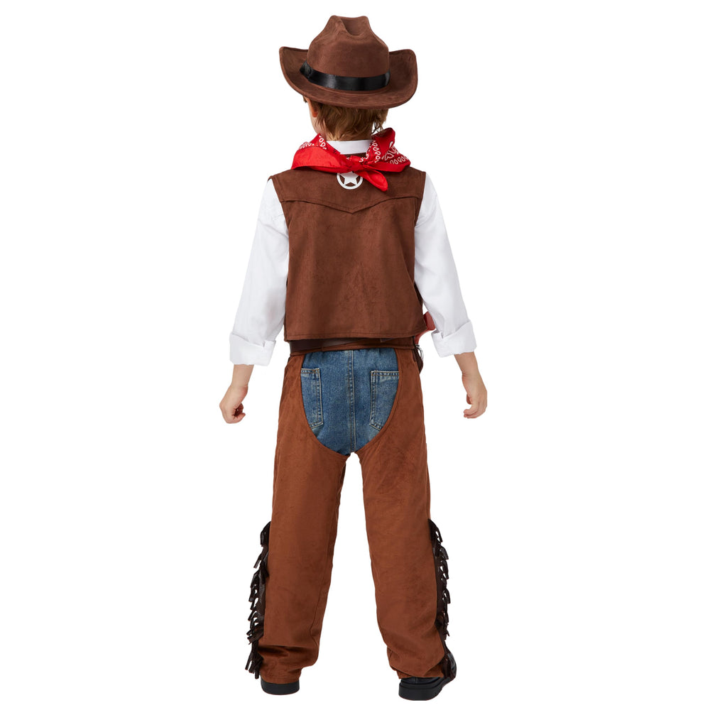 Spooktacular Creations pants, belt, badge set for complete cowboy outfit.