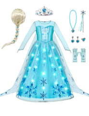 Spooktacular Creations ice princess dress with light-up skirt for magical Halloween moments