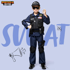 Spooktacular Creations swat shirt for kids, easy to wear during pretend police missions.