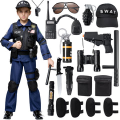 Spooktacular Creations police swat vest for kids, durable and comfortable for roleplay.