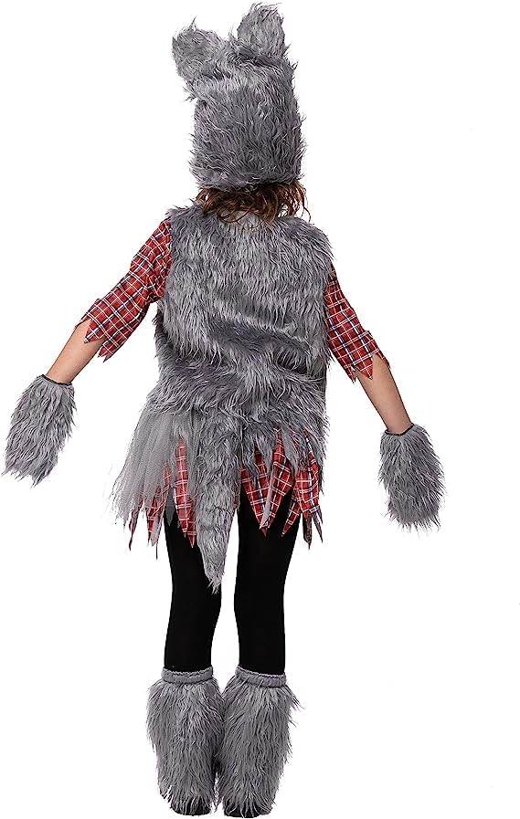 Spooktacular Creations Werewolf gloves, thumb-hole cuffs keep hands warm during play.