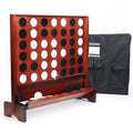 Sport Beats Giant Wooden 4-in-a-Row with foldable tray for tidy lawn play.