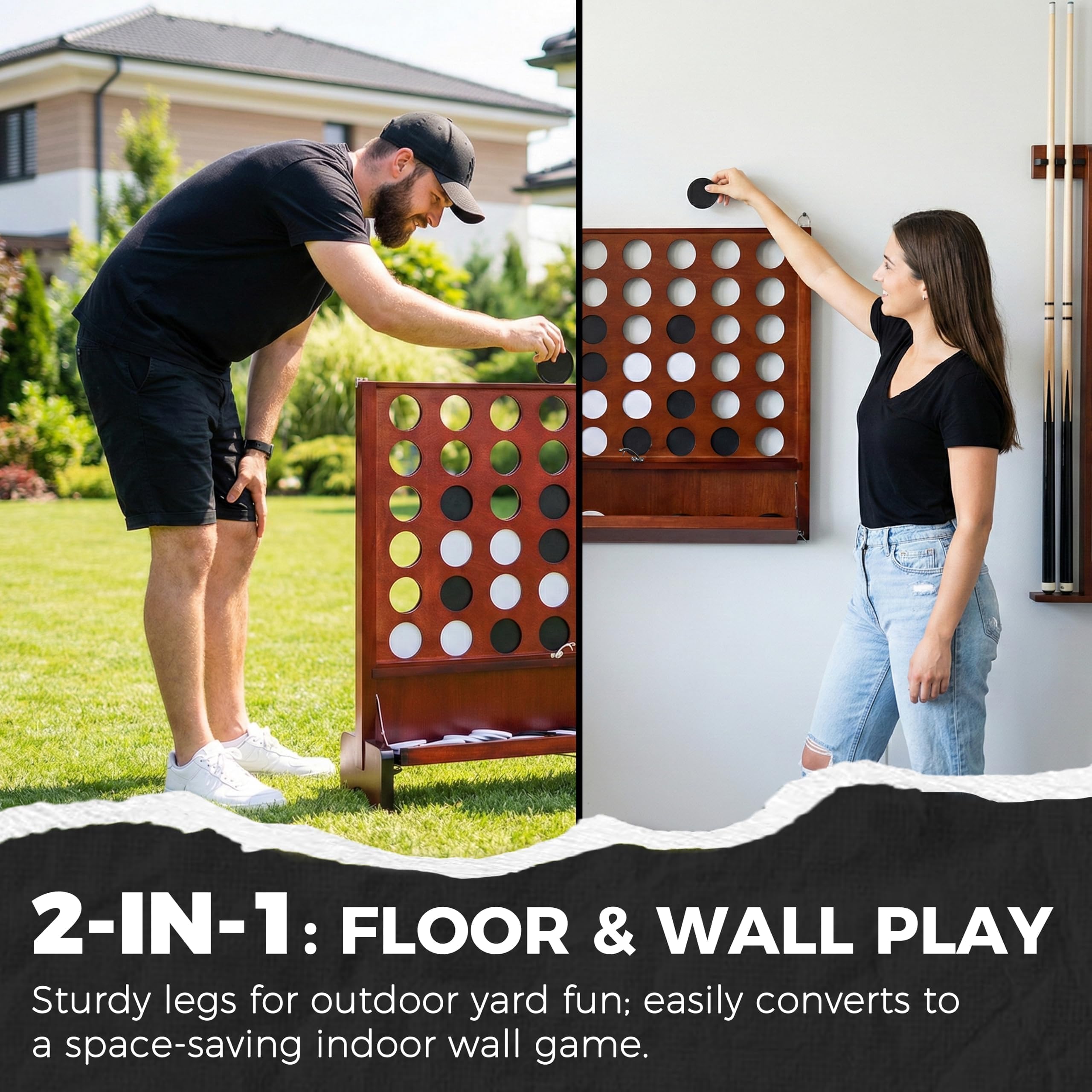 Sport Beats Ground-play 4-in-a-Row with detachable legs.