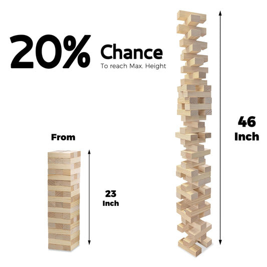 Rounded-edge pine wooden blocks from SPORT BEATS for safe play