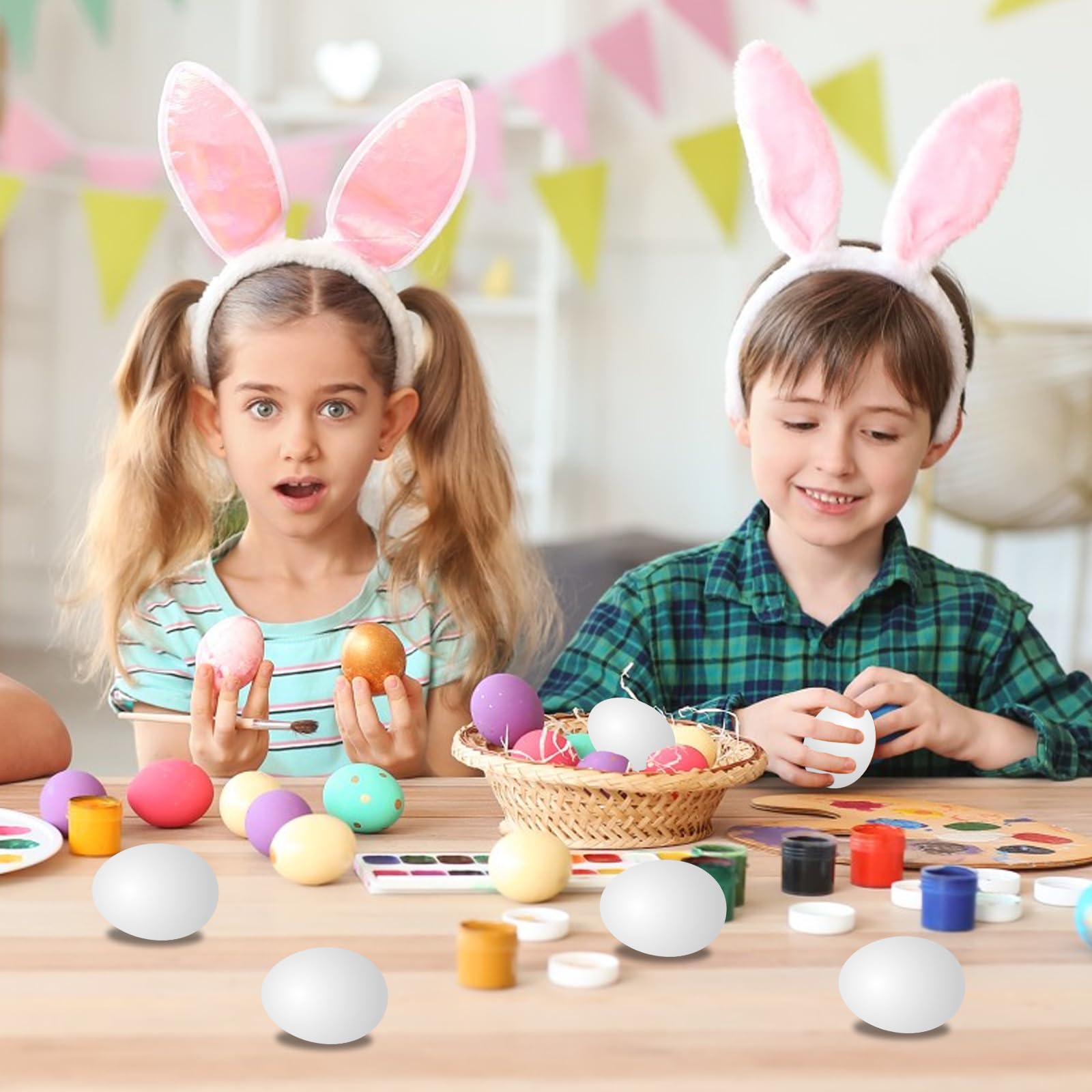 Sportsvoutdoors paintable wooden eggs for customization with dyes